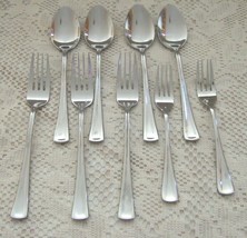9 Pieces ONEIDA STAINLESS  OHS111 PATTERN FLATWARE - £7.58 GBP
