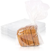 1000 Poly Bakery Bread Bags 4 x 2 x 12 Clear Gusseted Bags 1 Mil - £61.45 GBP