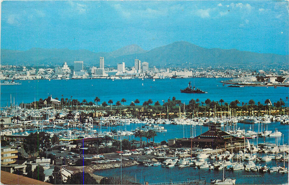 Chrome Postcard CA B538 San Diego California Mountains Point Loma Shelte... - $3.47