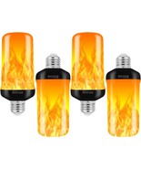 Bitrue LED Flame Effect Light Bulb, 4 Modes Flame Light Bulbs, E26 Base ... - $988.33 MXN