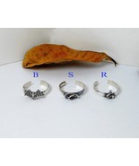  Adjustable Bat, Slipper, Rabbit Toe Ring 925 Sterling Silver, Handmade ... - €17,36 EUR