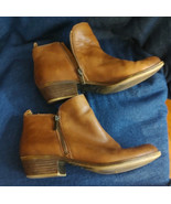 Lucky Brand Womens Size 9 M Brown Leather Double Zip Ankle Booties Shoes - $338.90 MXN