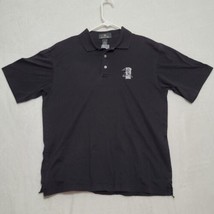 Antigua Men&#39;s Polo Shirt Size M Medium Black Short Sleeve Casual Golf - £13.99 GBP