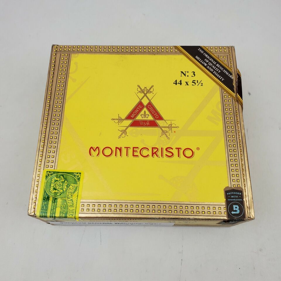 Montecristo 44x5.5 Empty Wooden Cigar Box 6.5x6x2.5 Inches - $4.74