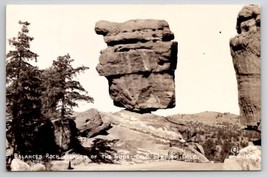 Colorado Springs Balanced Rock Garden of the Gods RPPC Postcard D25 - £11.90 GBP