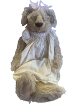 Boassy Jointed Mohair Teddy Bear Plush Stuffed Animal W/ Tag 14&quot; - £18.94 GBP