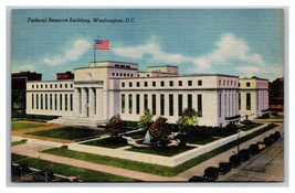 Federal Reserve Building Washington DC UNP Linen Postcard Z2 - £1.53 GBP