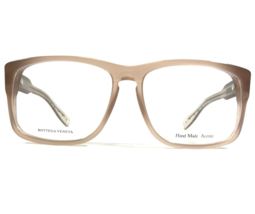 Bottega Veneta Eyeglasses Frames BV 177 LTF Clear Polished Nude Square 5... - £96.18 GBP