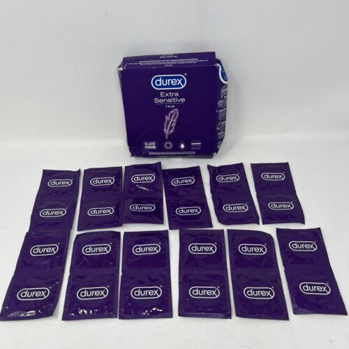 Durex Extra Sensitive Thin Regular Fit Latex Condoms, 48 count, EXP 2026 - $19.79