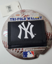 New York Yankees Tri Fold Wallet Nylon NEW 2012 Official MLB Concept One - £15.44 GBP
