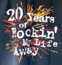 VTG George Thorogood T Shirt Mens XL 20 Years Of Rockin My Life Away Bla... - £58.51 GBP