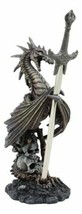 Litche Blade Ruth Thompson Skeleton Dragon Statue With Letter Opener Knife Decor - £44.09 GBP