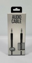 Luxshare Audio Cable, 3ft. Heavy Duty Braided Cable, (AUX3BR) Black, Brand New!! - £6.27 GBP