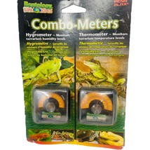 Penn Plax LM Reptology Combo Meters 2 Pack Hygrometer and Thermometer Reptile - £17.30 GBP