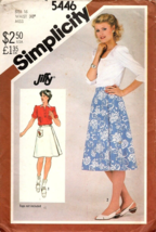 Simplicity 5446 Misses 16 Reversable Wrap Skirt Vintage UNCUT Sewing Pattern - £8.80 GBP