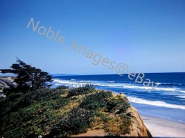 1960 Point Loma Cliff Beach Ocean Scene California Kodachrome 35mm Slide - £4.30 GBP
