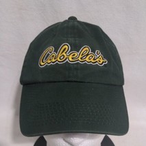 Cabela&#39;s Baseball Hat Cap Green Adjustable Embroidered Yellow Logo - Pre-owned - £11.26 GBP