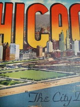Vintage 1940&#39;S Chicago - &quot;The City Beautiful&quot; Tourism Book Souvenir Photo Book - £24.52 GBP