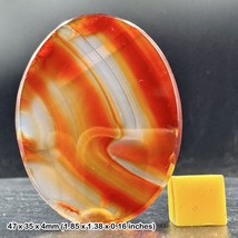 Carnelian Polished Slice - Vibrant Orange Crystal - Genuine Specimen + COA - £7.98 GBP