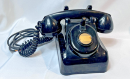 1940&#39;s Leich 901B Crank Phone Black Bakelite Telephone Pre Rotary - £47.27 GBP