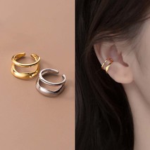 Double Layer Ear Cuff Non Piercing Cartilage Tragus Earrings Silver Plat... - $13.80