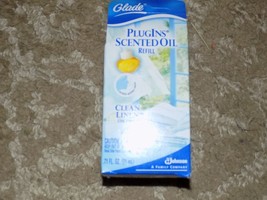 GLADE PLUGINS SCENTED OIL REFILLS CLEAN LINEN NEW - $14.60