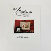 The Stitchworks Cross Stitch Pattern Book AUTUMN ANGEL  1996 Vintage - £6.33 GBP