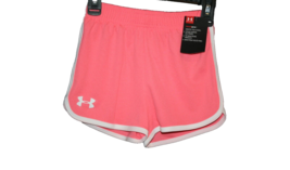 Under Armour Girls Running Training Rally Shorts Coral Pink Size 6 NWT NEW - $9.00