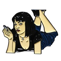 Mia Wallace Collectable Funny Pin Badge Brooch Enamel - £6.38 GBP