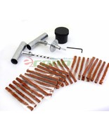 35 Pc Road Side Punctured Tire Plug Patch  Repair Tool Kit W/ Case Plug ... - $24.30 CAD