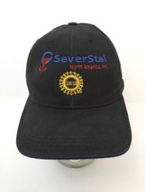 UAW Hat Severstal North America Cap Black Cotton Strapback Shipping 2007 USA - $11.83