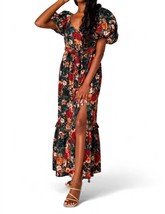 Buddylove sydney puff sleeve maxi dress in Viola - size XS - £67.16 GBP