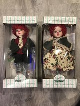 14&quot; Boy &amp; Girl Clown Dolls Connoisseur Collection by Seymour Mann SJ-254... - $44.09