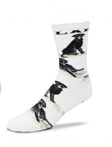 Adult Medium Lab Retriever Black Dog Breed Poses Footwear Dog Socks 6-11 - £9.58 GBP