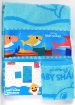 Franco Manufacturing Nickelodeon Pinkfong Baby Shark 2 Pc Bath Towel &amp; W... - £29.56 GBP