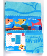 Franco Manufacturing Nickelodeon Pinkfong Baby Shark 2 Pc Bath Towel &amp; W... - $50.59 CAD