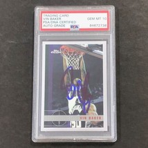 1997-98 Topps Chrome #18 Vin Baker Signed Card AUTO 10 PSA/DNA Slabbed Bucks - £47.95 GBP