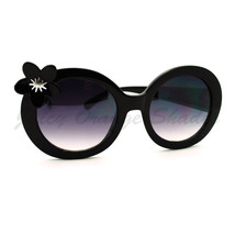 Übergröße Runde Sonnenbrille Damen Süß Blumen Dekor Mode Sonnenbrille - £8.85 GBP