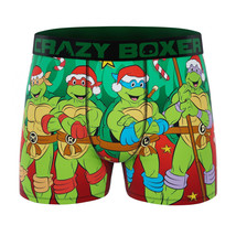 Crazy Boxers Teenage Mutant Ninja Turtles Santa Boxer Briefs Green - £17.51 GBP