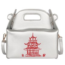 Weysfor 2021 New Chinese Takeout Box Shoulder Bag Purse Pu Leather Women Handbag - £44.33 GBP