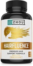 Hair Growth Support Formula Zhou Nutrition Hairfluence Capsules Longer Stronger - £25.17 GBP