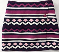 Gymboree Girls Sz 6 Tweed Fall Winter Skirt Pink Blue Purple White Geome... - $27.00