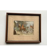 Vintage 1930’s 5x6” Framed Print NRA Code Fox Hunters And Dogs - €73,03 EUR