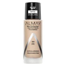 Almay Skin Perfecting Comfort Matte Foundation, Hypoallergenic, Cruelty Free, -F - £12.78 GBP