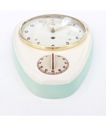 WEHRLE Wall Clock KITCHEN Timer ORIGINAL KEY! Vintage 1950s German Ceramic/Glass - $495.00