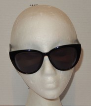 Zenni Women’s Black Smoke Lens Cat Eye Sunglasses Retro Classic Style UV... - $24.70