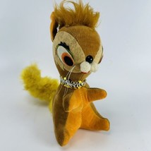 Vintage FUN-WORLD Huggles Sawdust Stuffed Squirrel Chipmunk Made in Japan - £9.34 GBP