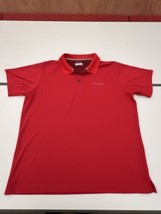 Men&#39;s Columbia Golf Polo Short Sleeve Shirt Size XL Red Omni-Wick - £11.18 GBP