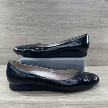 Salvatore Ferragamo Black Leather Flats Women’s Size 9.5 D - £54.74 GBP