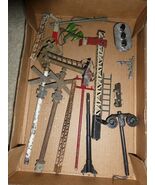 Lot of Worn Vintage Prewar Lionel Metal Railroad Signal Crossing Parts TLC #3 - $54.45